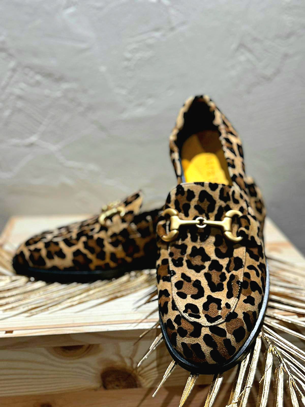 Mocassins léopard