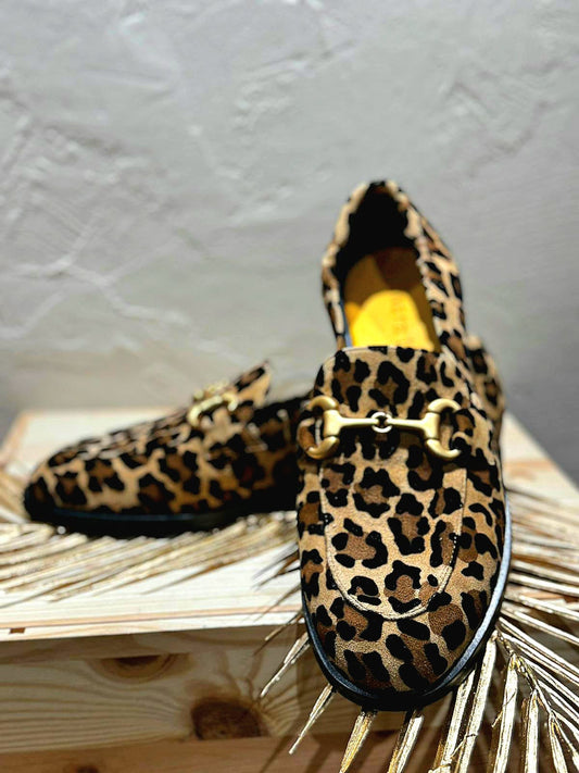 Mocassins léopard
